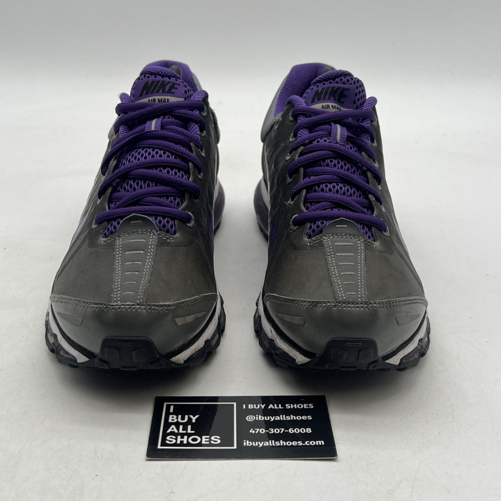 Size 9 - NIKE AIRMAX PURPLE/STEEL GRAY 2009 (354744-017)