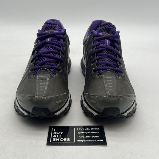 Size 9 - NIKE AIRMAX PURPLE/STEEL GRAY 2009 (354744-017)