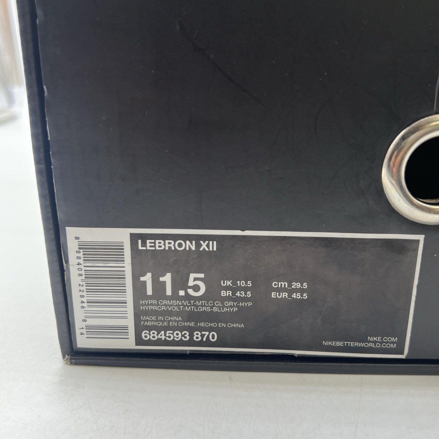 Size 11.5 - Nike LeBron 12 Six Meridians (684593-870)