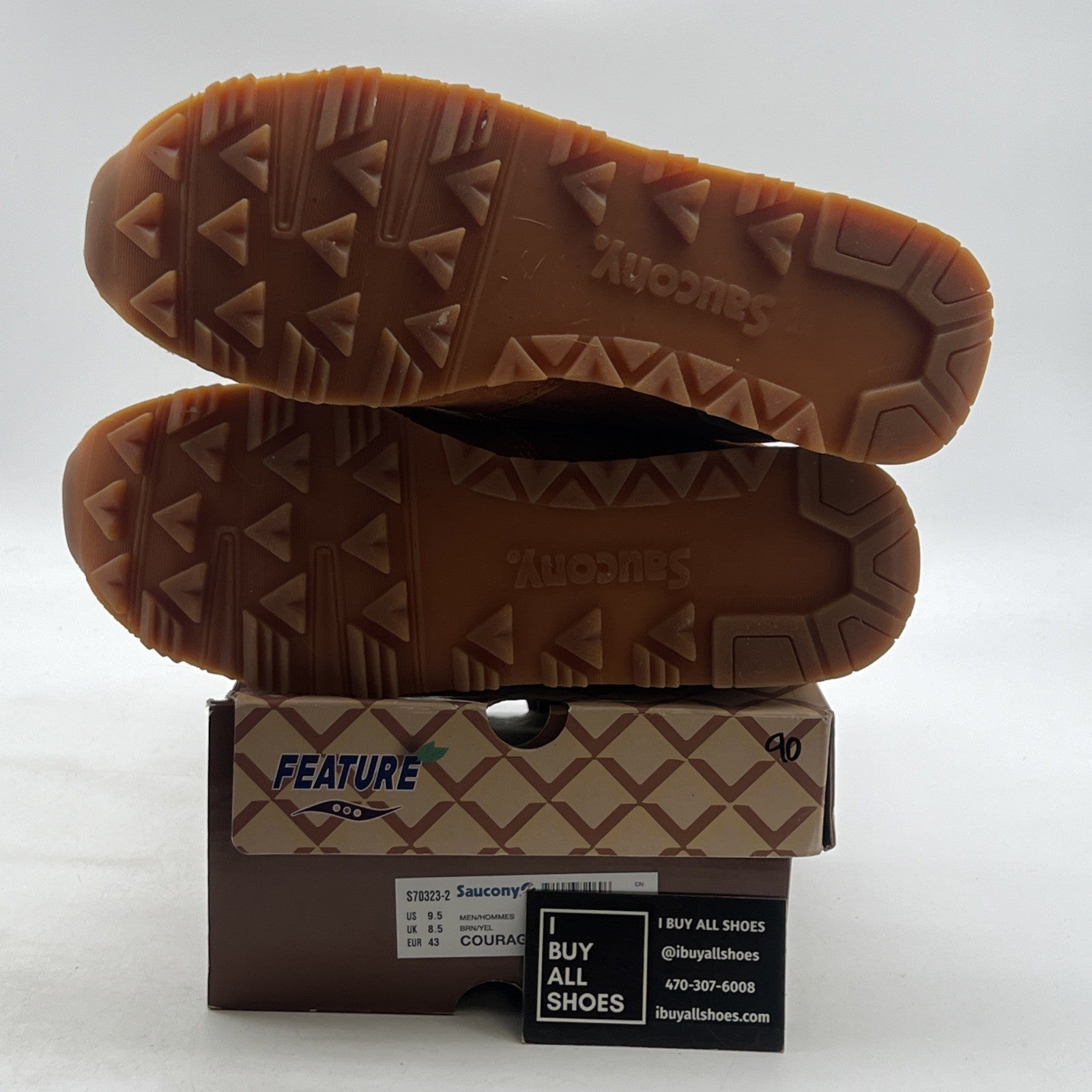 Size 9.5 - Saucony Feature x Courageous Belgian Waffle (S70323-2)