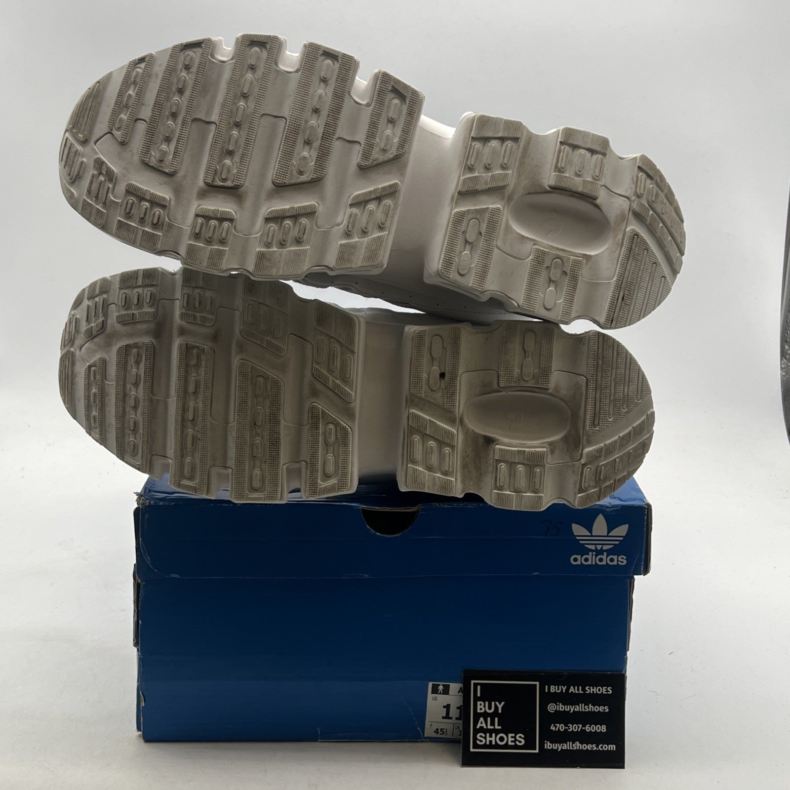 Size 11 - Adidas adiFOM Megaride Crystal White (IE4048)