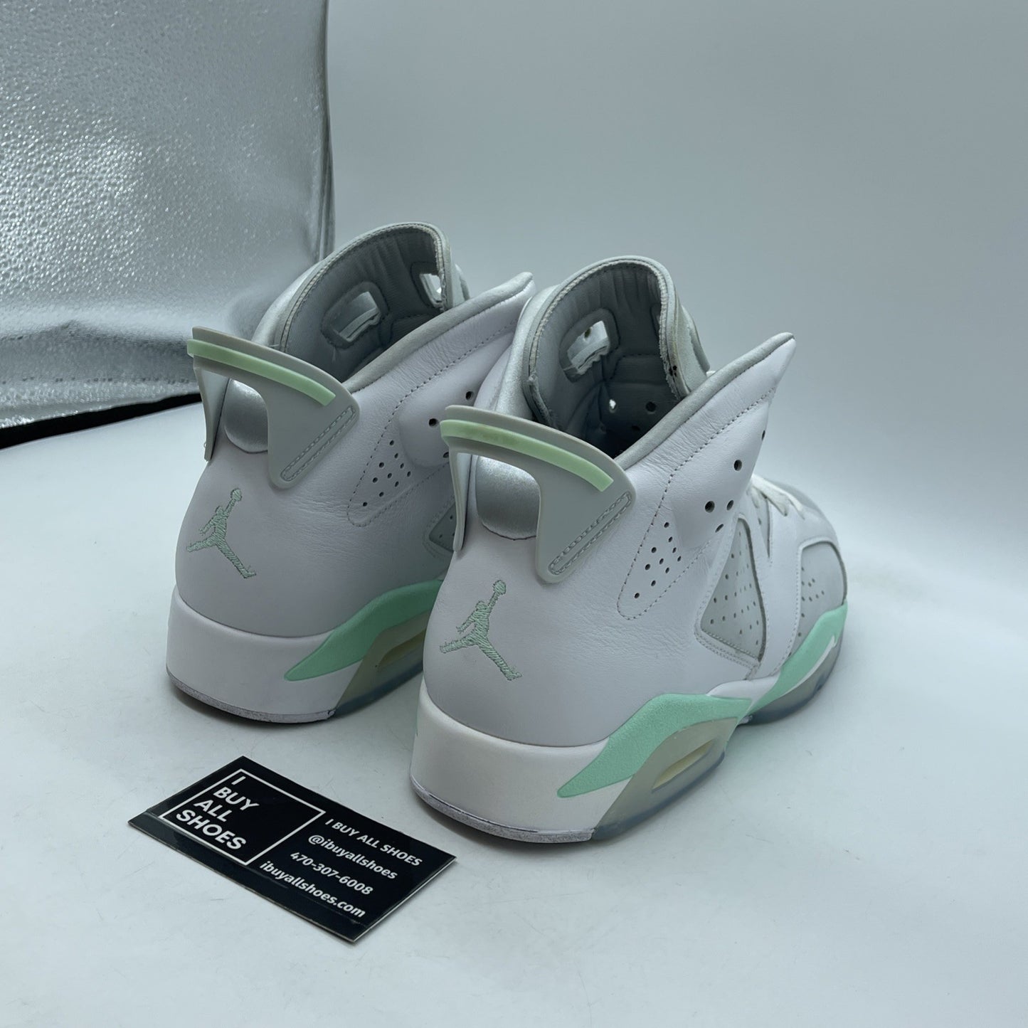 Size 11W - Air Jordan 6 Retro Mint Foam White Leather Suede (DQ4914-103)