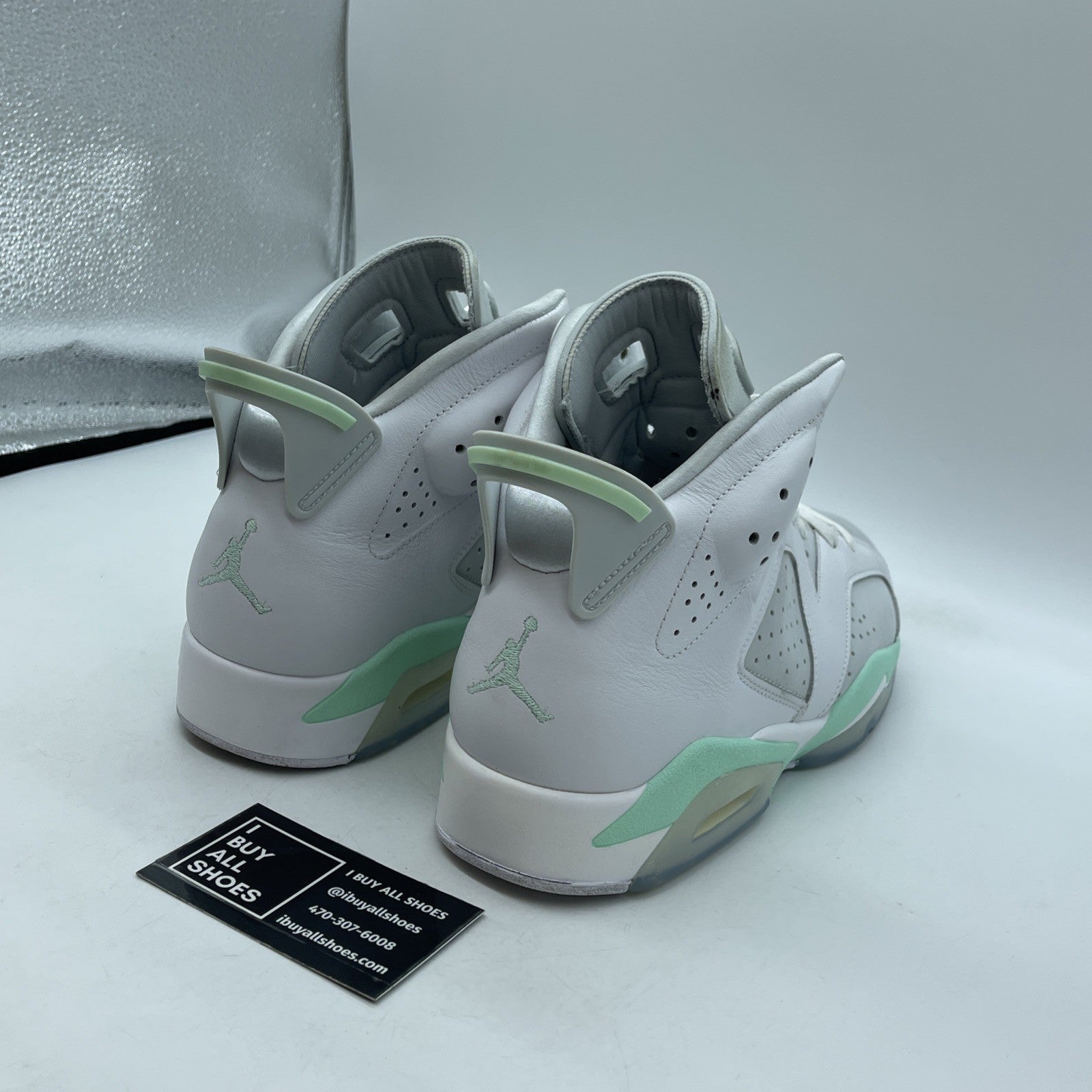 Size 11W - Air Jordan 6 Retro Mint Foam White Leather Suede (DQ4914-103)