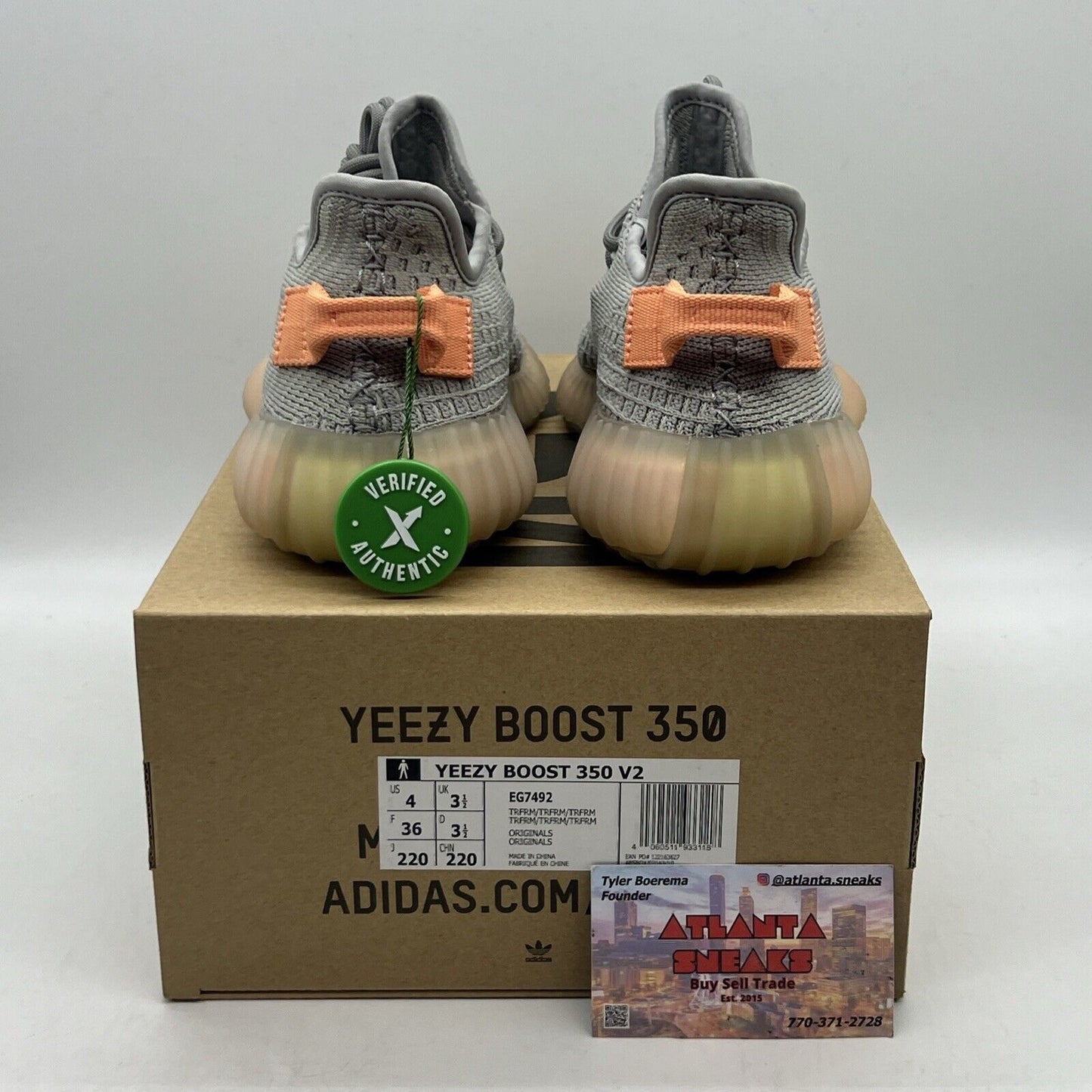 Size 4 - adidas Yeezy Boost 350 V2 True Form Brand New Og All
