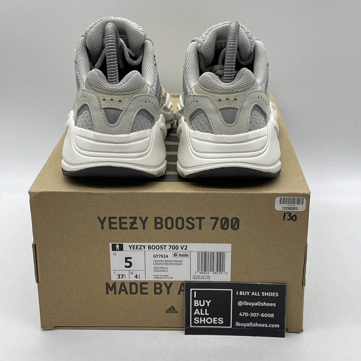 Size 5 - adidas Yeezy Boost 700 V2 Cream (GY7924)