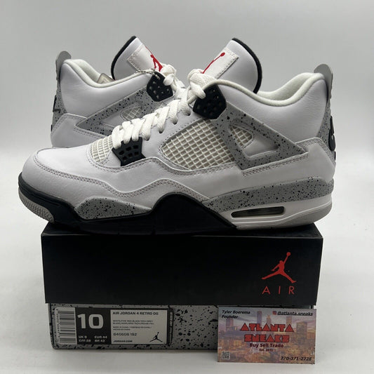 Size 10 - Air Jordan 4 Retro OG Mid White Cement (840606-192)