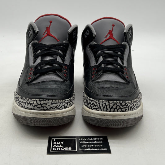 Size 10 - Air Jordan 3 Retro Black Cement release 2011 (136064-010)