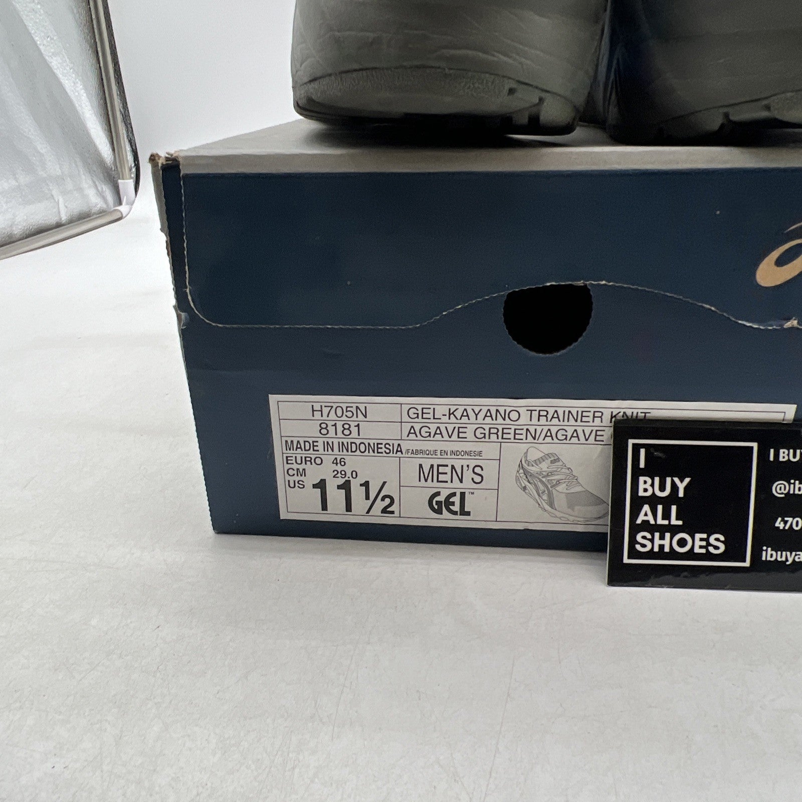 Size 11.5 - Asics Gel Kayano Trainer Knit Agave Green (H705N8181)