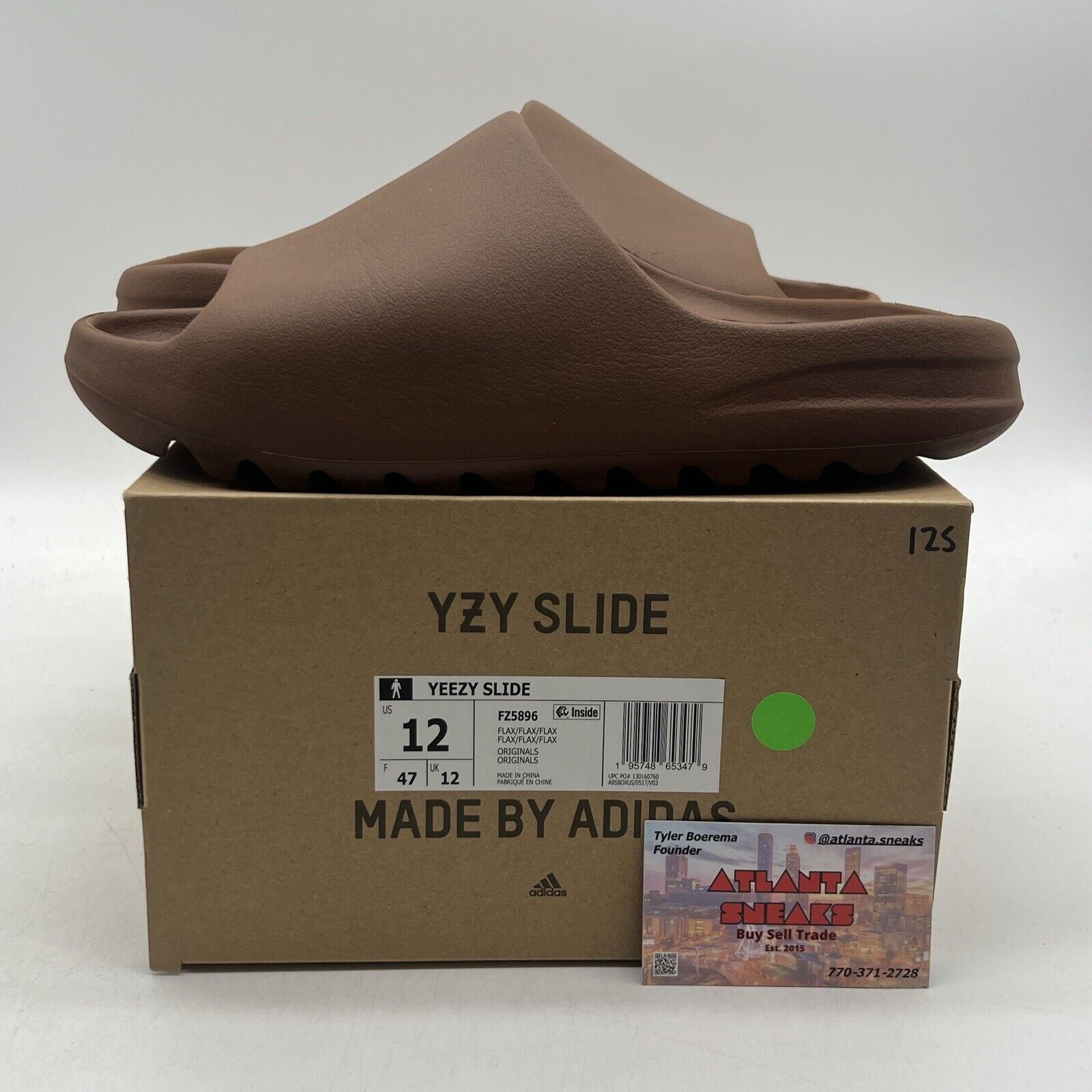 Size 12 - adidas Yeezy Slide Brown (FZ5896)