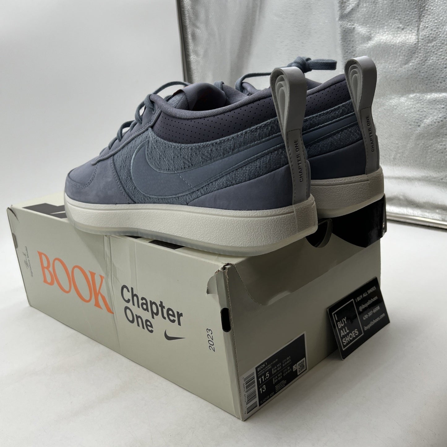 Size 11.5 - Nike Book 1 Mirage V2 Ashen Slate Basketball (FJ4249-400)