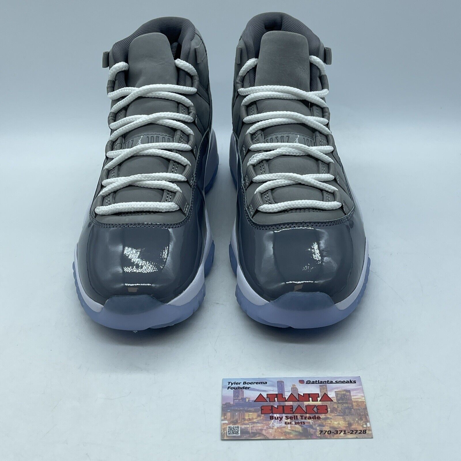 Size 8.5 - Jordan 11 Retro High Cool Grey White Leather (CT8012-005)