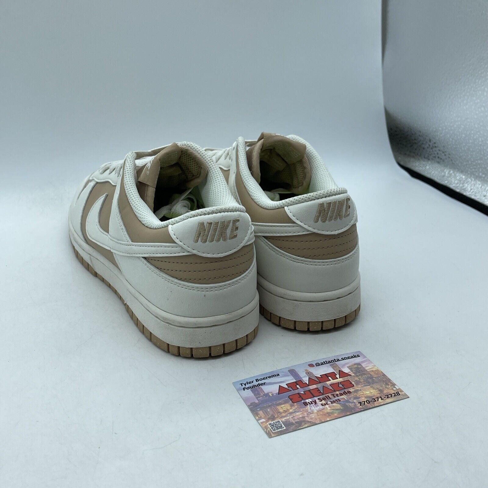 Size 9W - Nike Dunk Next Nature Low Hemp  Brown White Leather (DD1873-200)