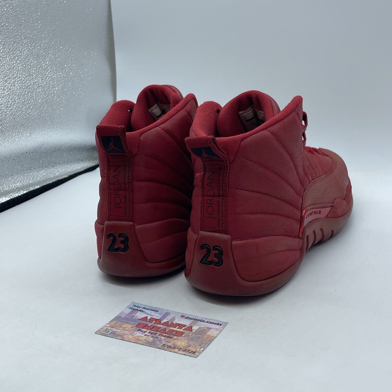 Size 9.5 - Air Jordan 12 Retro GYM RED Black Suede Leather (130690-601)