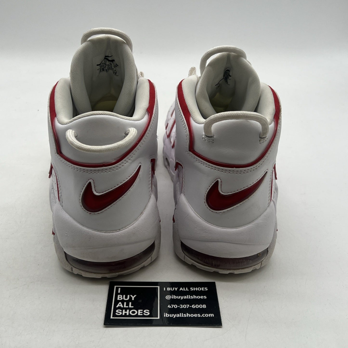 Size 12 - Nike Air More Uptempo White Varsity Red 2018 (921948-102)