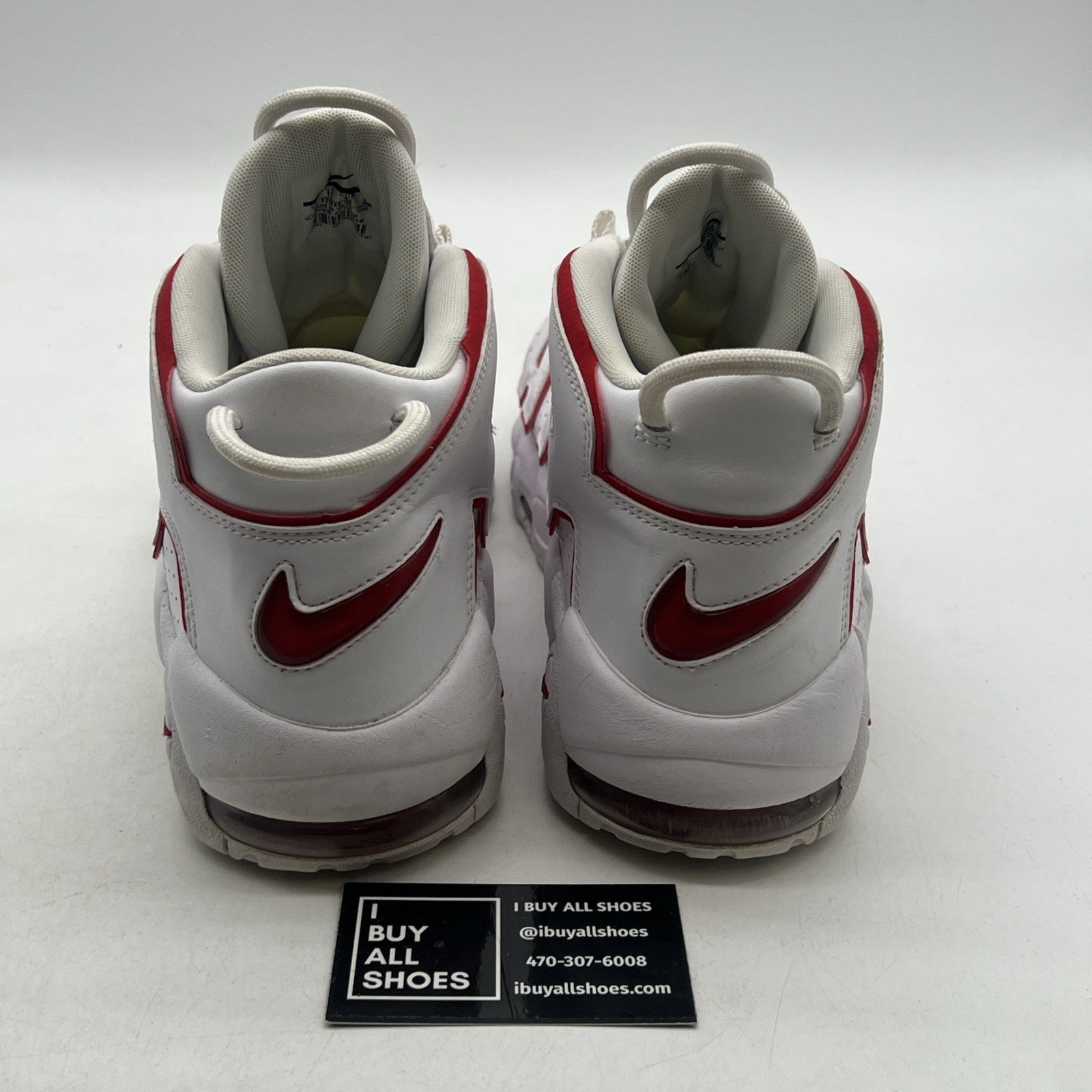 Size 12 - Nike Air More Uptempo White Varsity Red 2018 (921948-102)