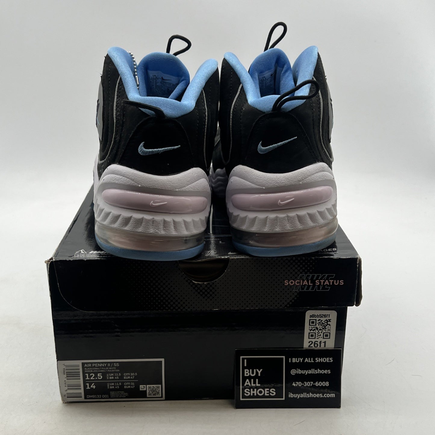 Size 12.5 - Nike Social Status x Air Penny 2 Playground - Black (DM9132-001)