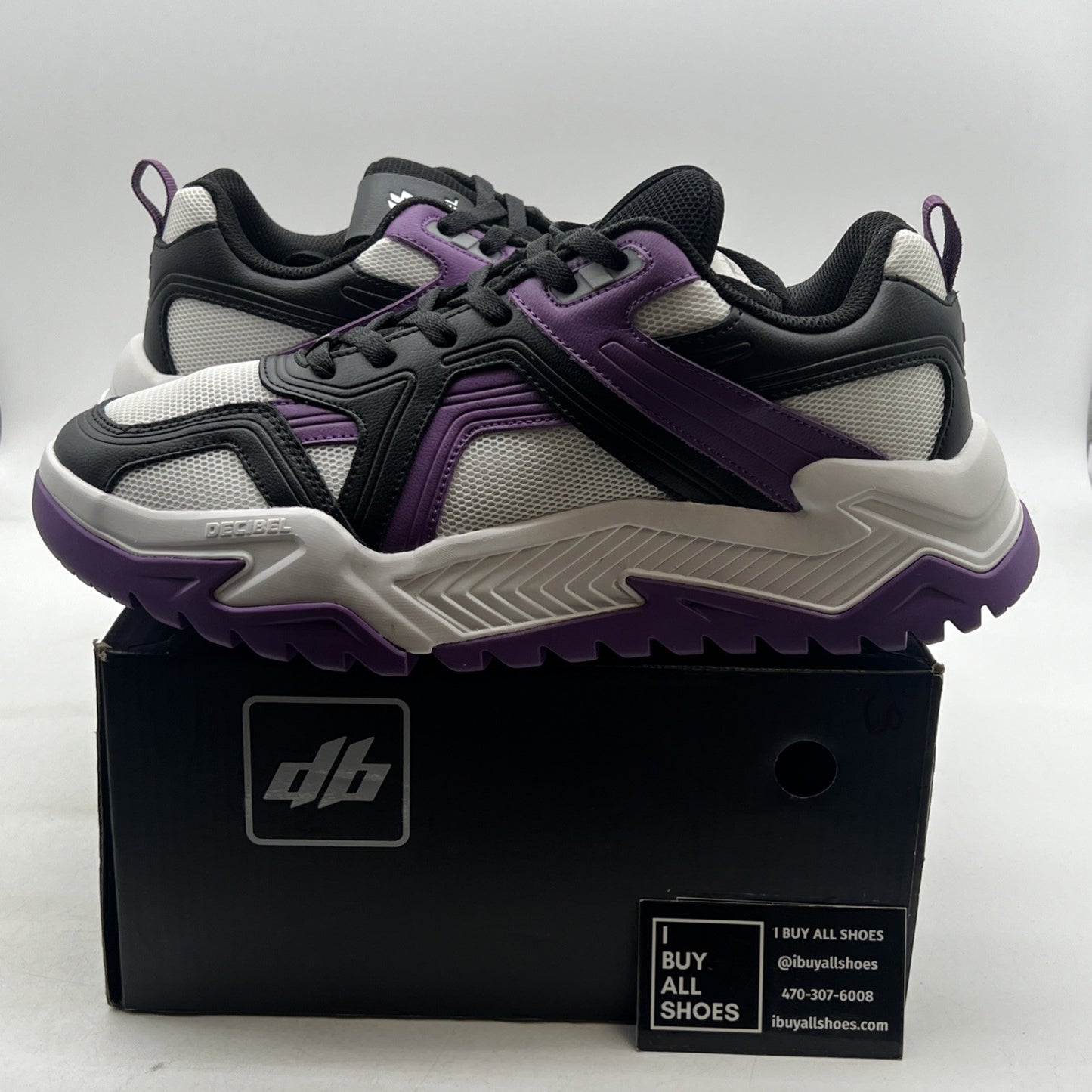 Size 12 - Decibel White, Purple And Black