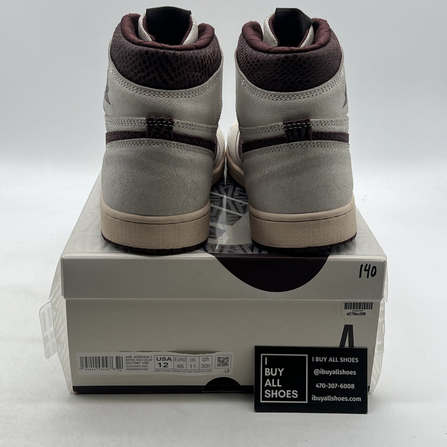 Size 12 - Air Jordan 1 OG x A Ma Maniere High Airness (DO7097-100)
