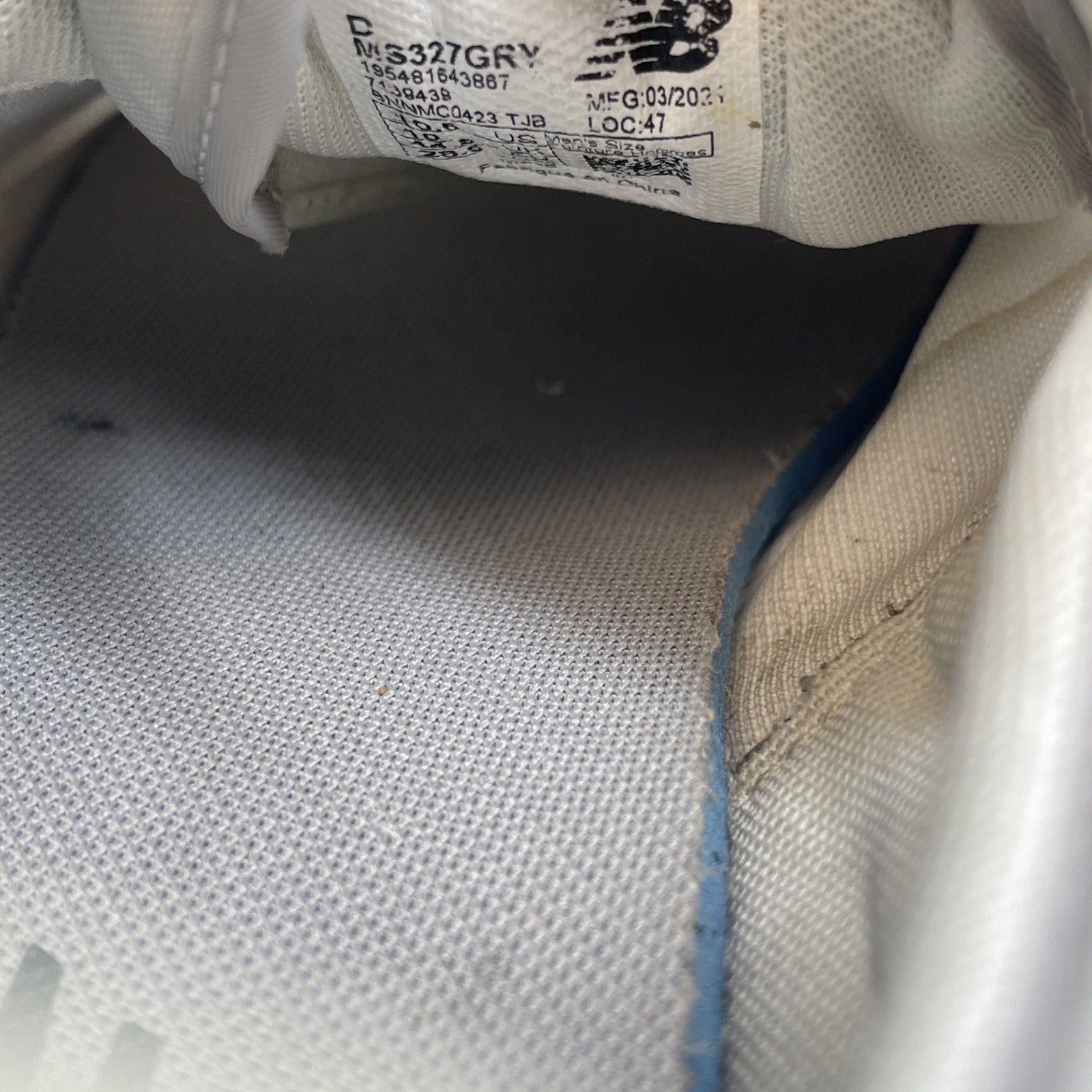 Size 10.5 - New Balance Foot Locker x 327 Grey Day Grey Navy (MS327GRY)