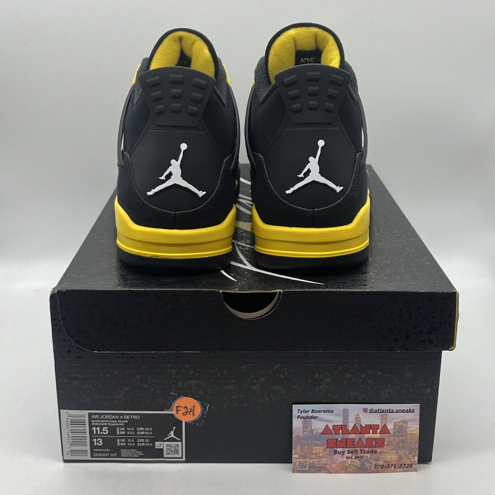 Size 11.5 - Jordan 4 Retro Mid Thunder Brand New Oh All Yellow Black
