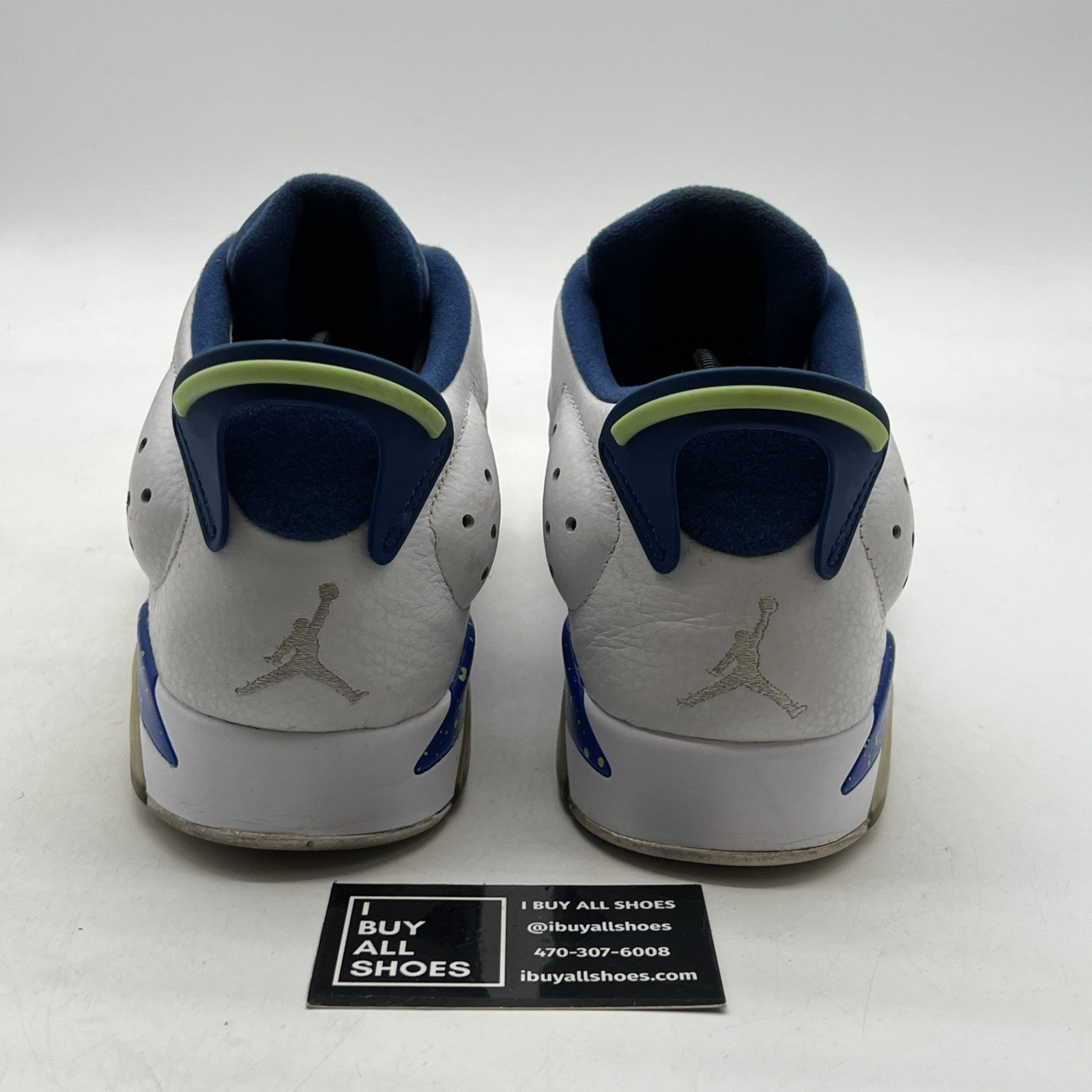 Size 11.5 - Air Jordan 6 Low Ghost Green (304401-106)