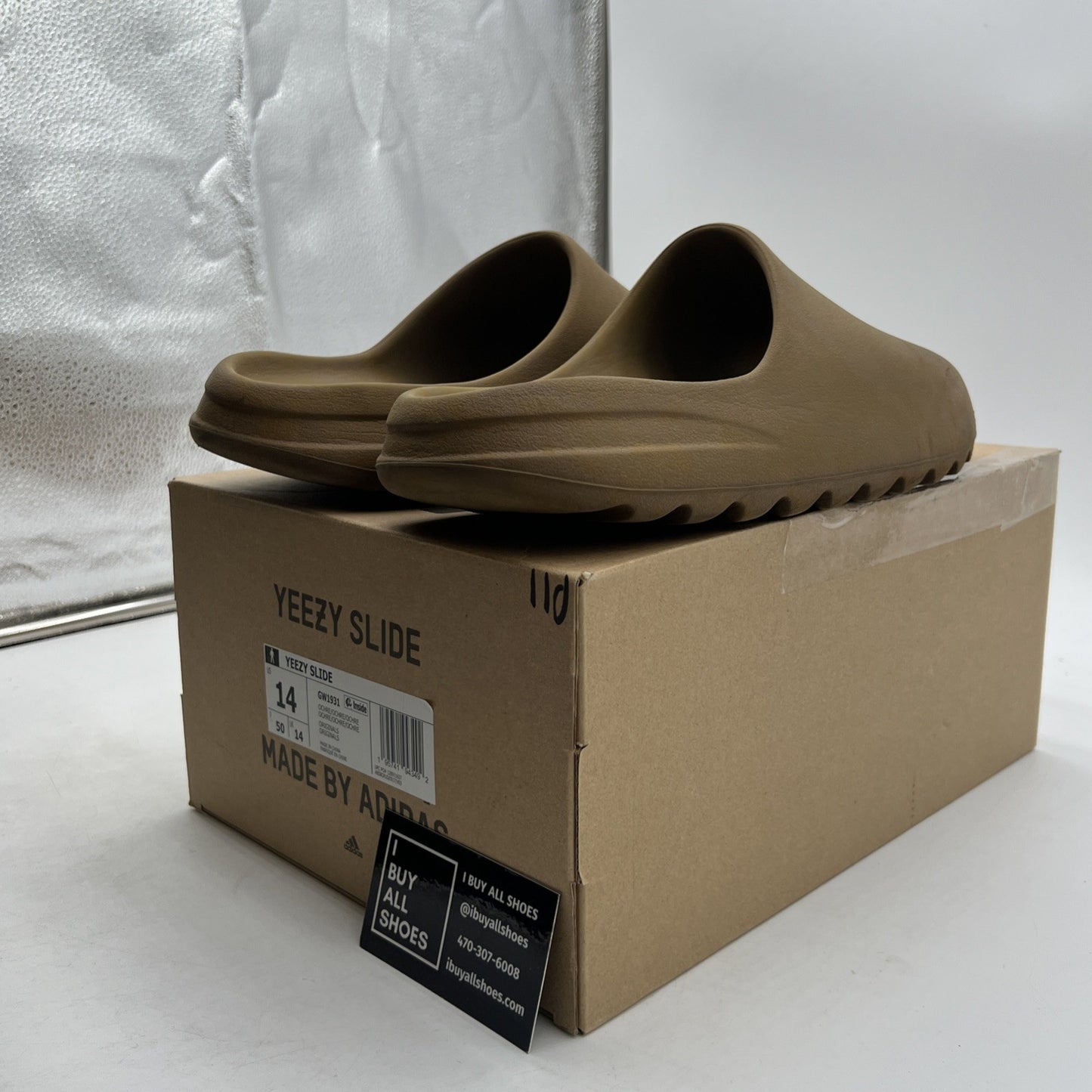 Size 14 - Adidas Yeezy Slide Ochre (GW1931)