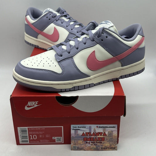 Women's Nike Dunk Low Indigo Haze Coral Chalk Purple Pink Sail DD1503-500 Sz 10