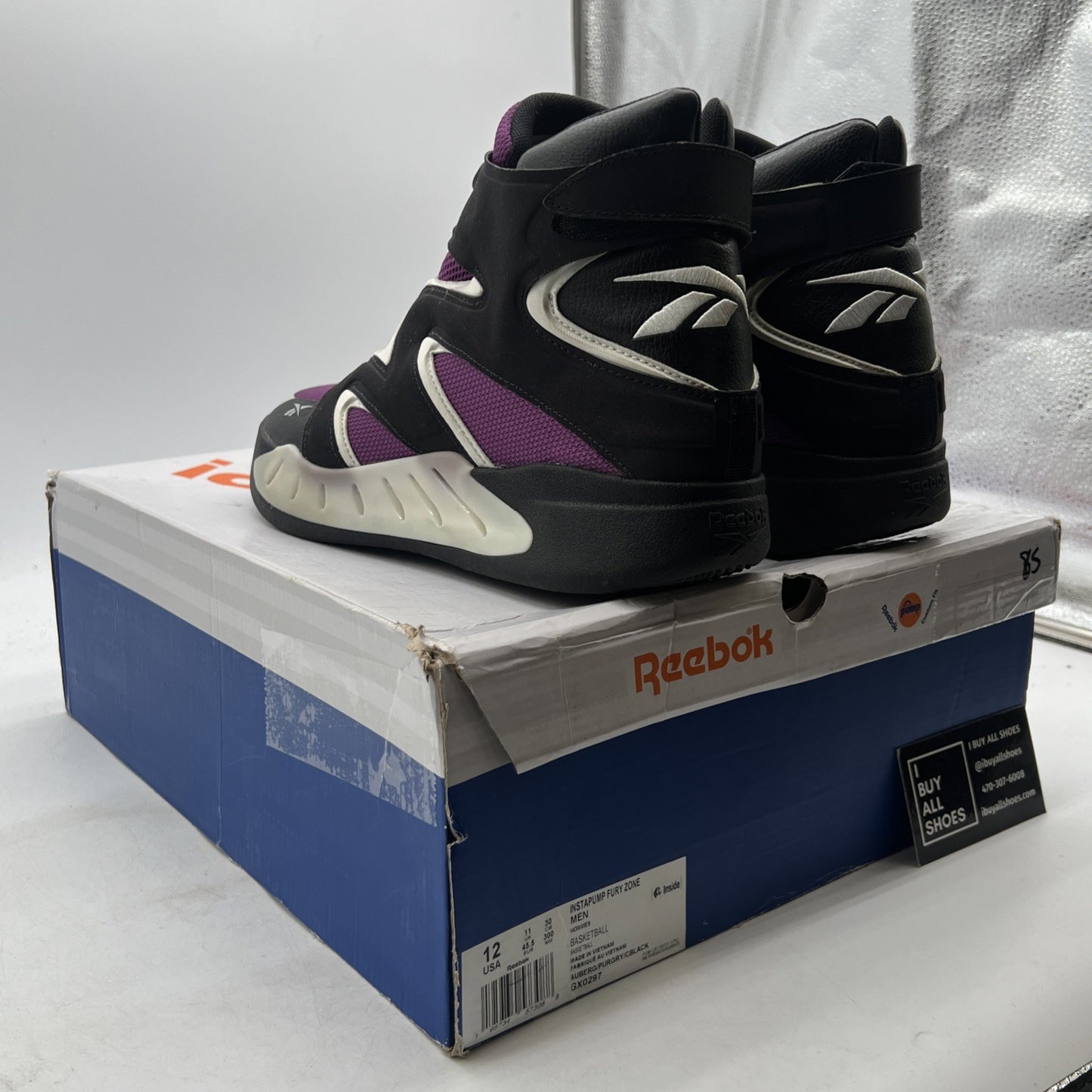 Size 12 - Reebok InstaPump Fury Zone Aubergine (GX0297)