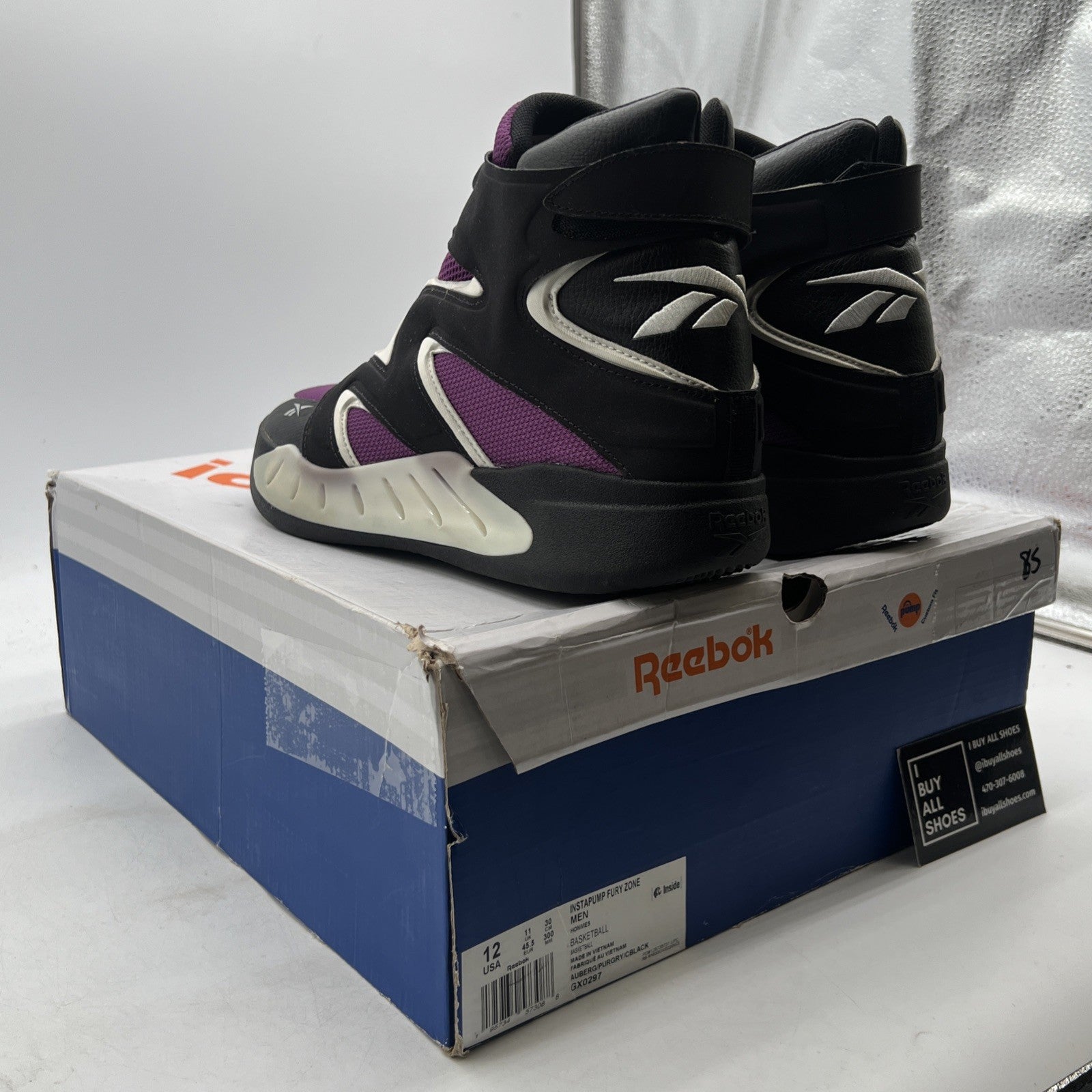 Size 12 - Reebok InstaPump Fury Zone Aubergine (GX0297)