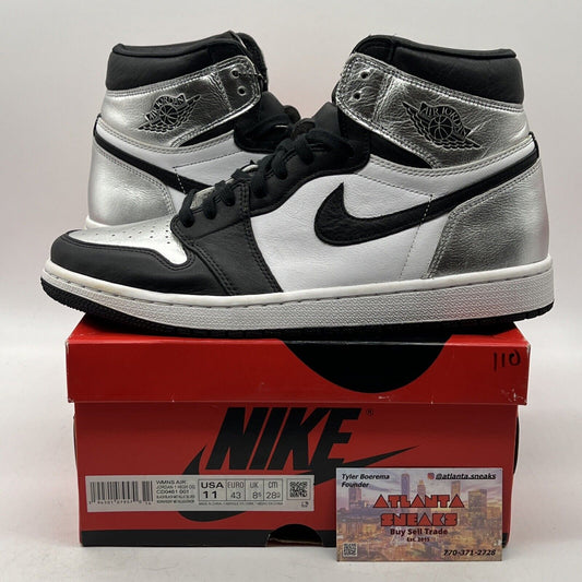 Size 11 - Jordan 1 High OG Metallic Silver Black White Silver (CD0461-001)