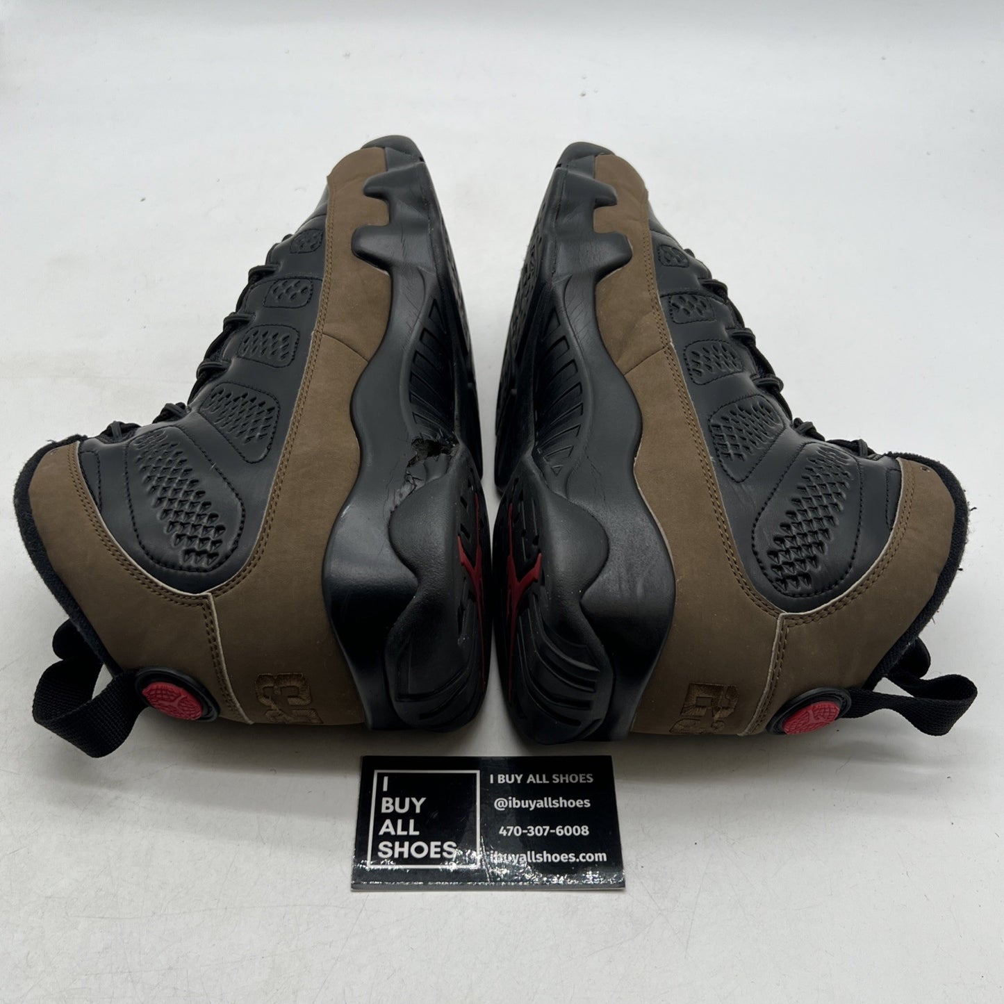 Size 9.5 - Air Jordan 9 Retro 2012 Olive (302370-020)