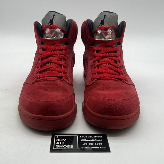 Size 10.5 - Air Jordan 5 Retro Red Suede (136027-602)