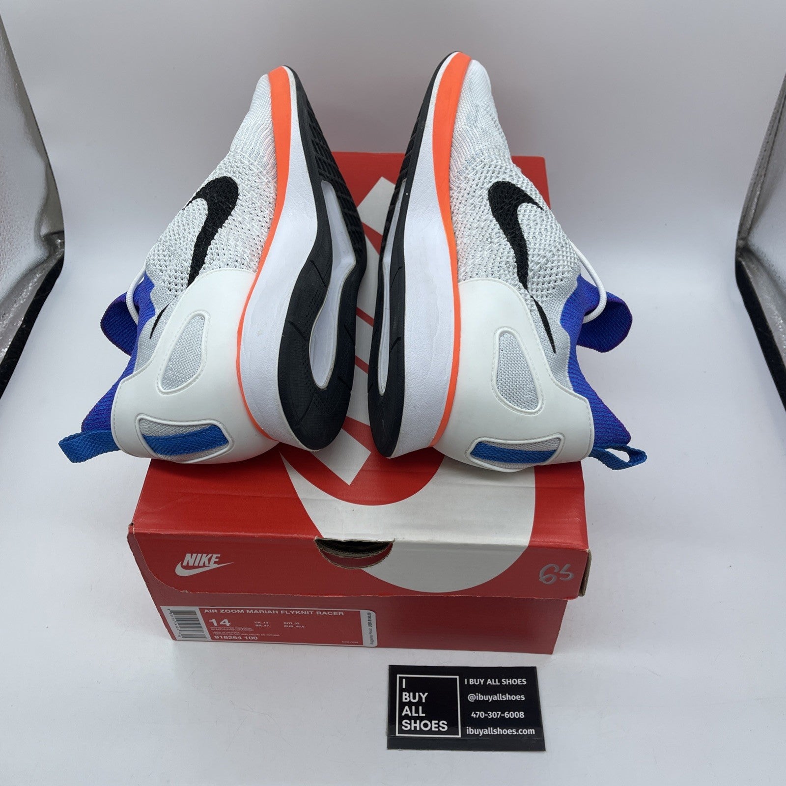 Size 14 - Nike Air Zoom Mariah Flyknit Racer Hyper Crimson Suede (918264-100)