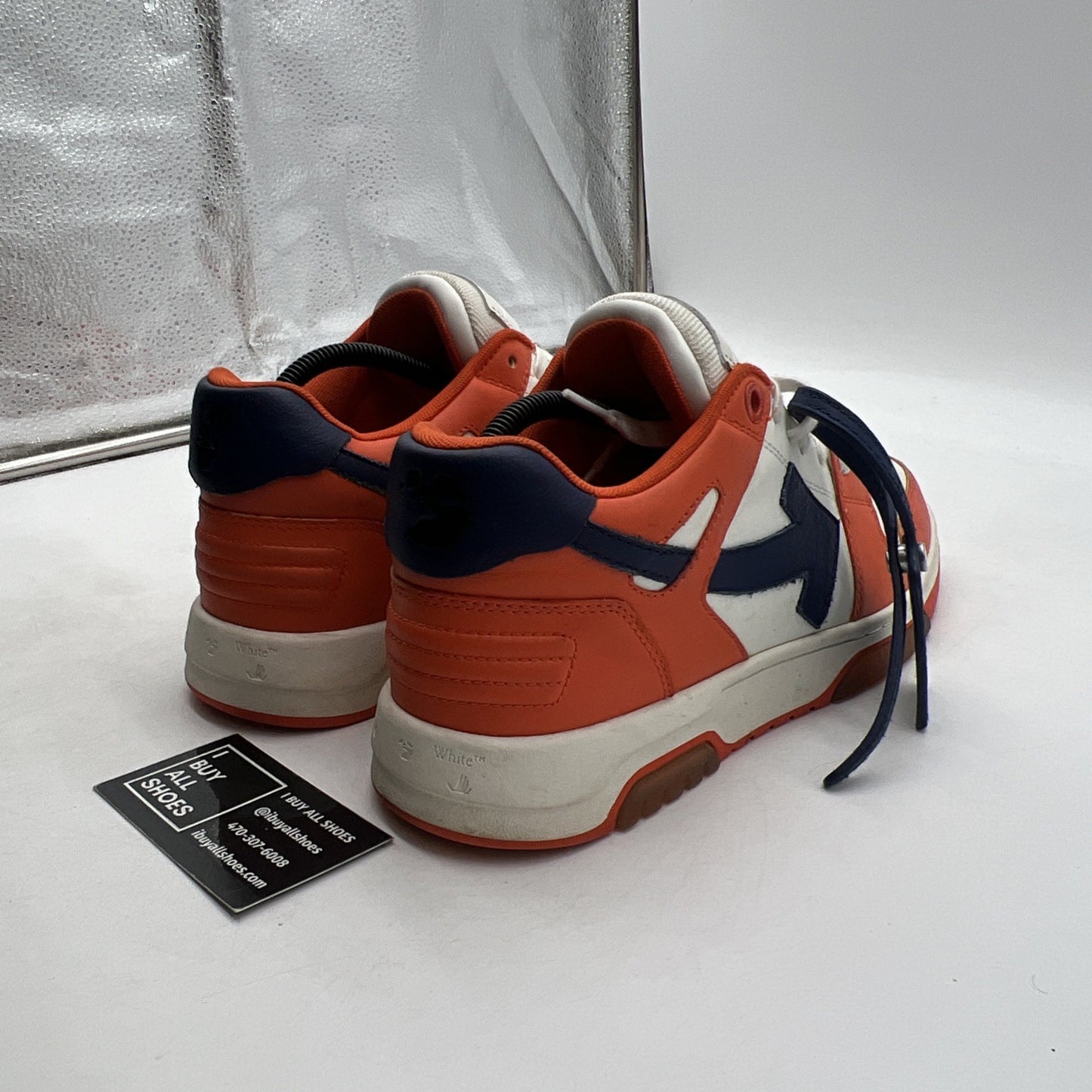 Size 42 - Off-White Virgil Abloh OOO Out Of Office Orange/Blue Sneaker
