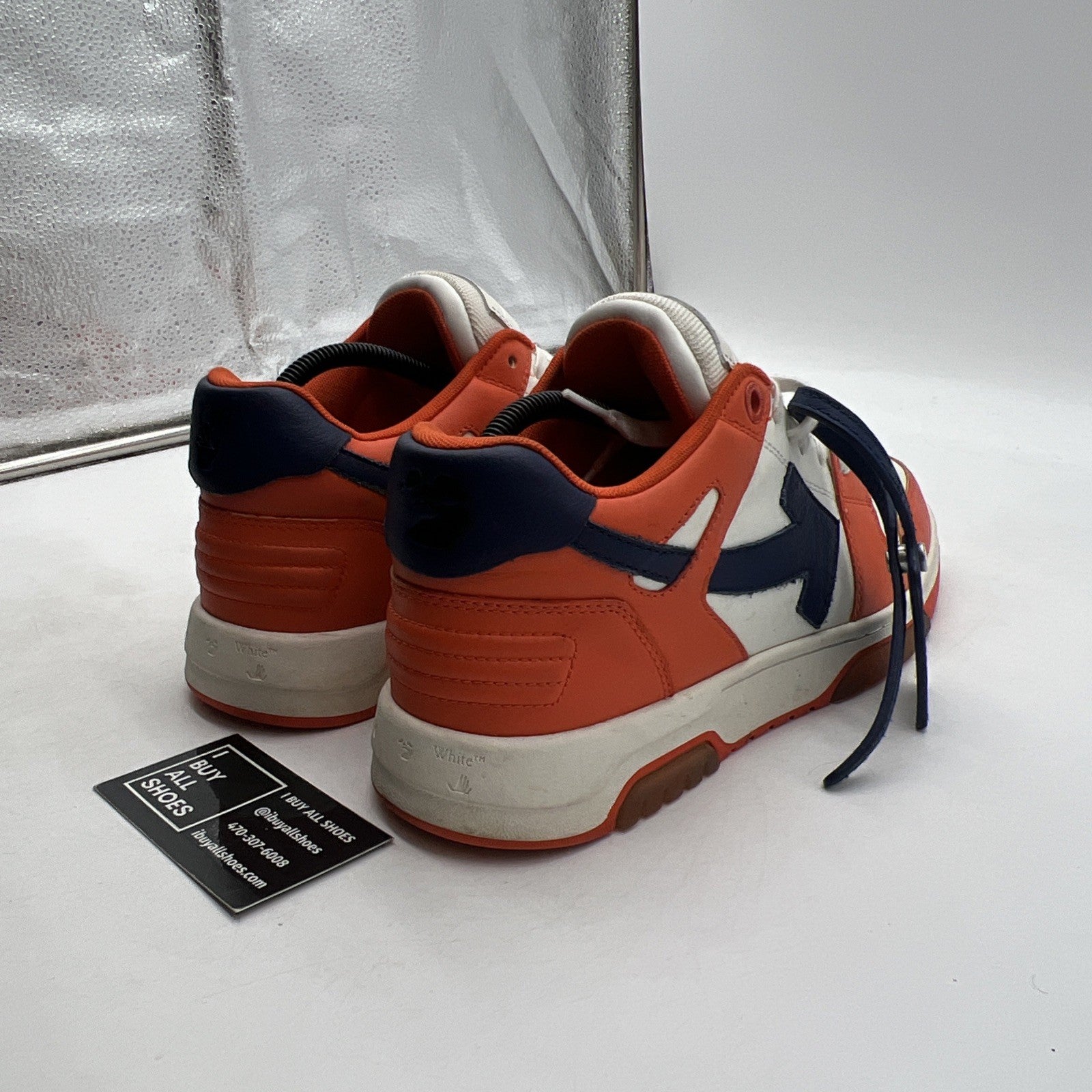 Size 42 - Off-White Virgil Abloh OOO Out Of Office Orange/Blue Sneaker