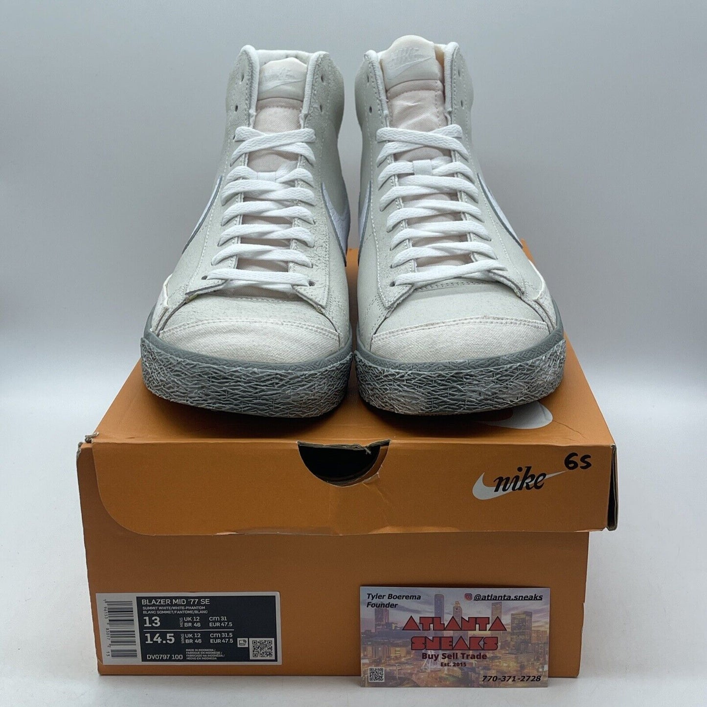 Size 13 - Nike Blazer '77 EMB Mid All-Star - Salt Flats Suede (DV0797-100)