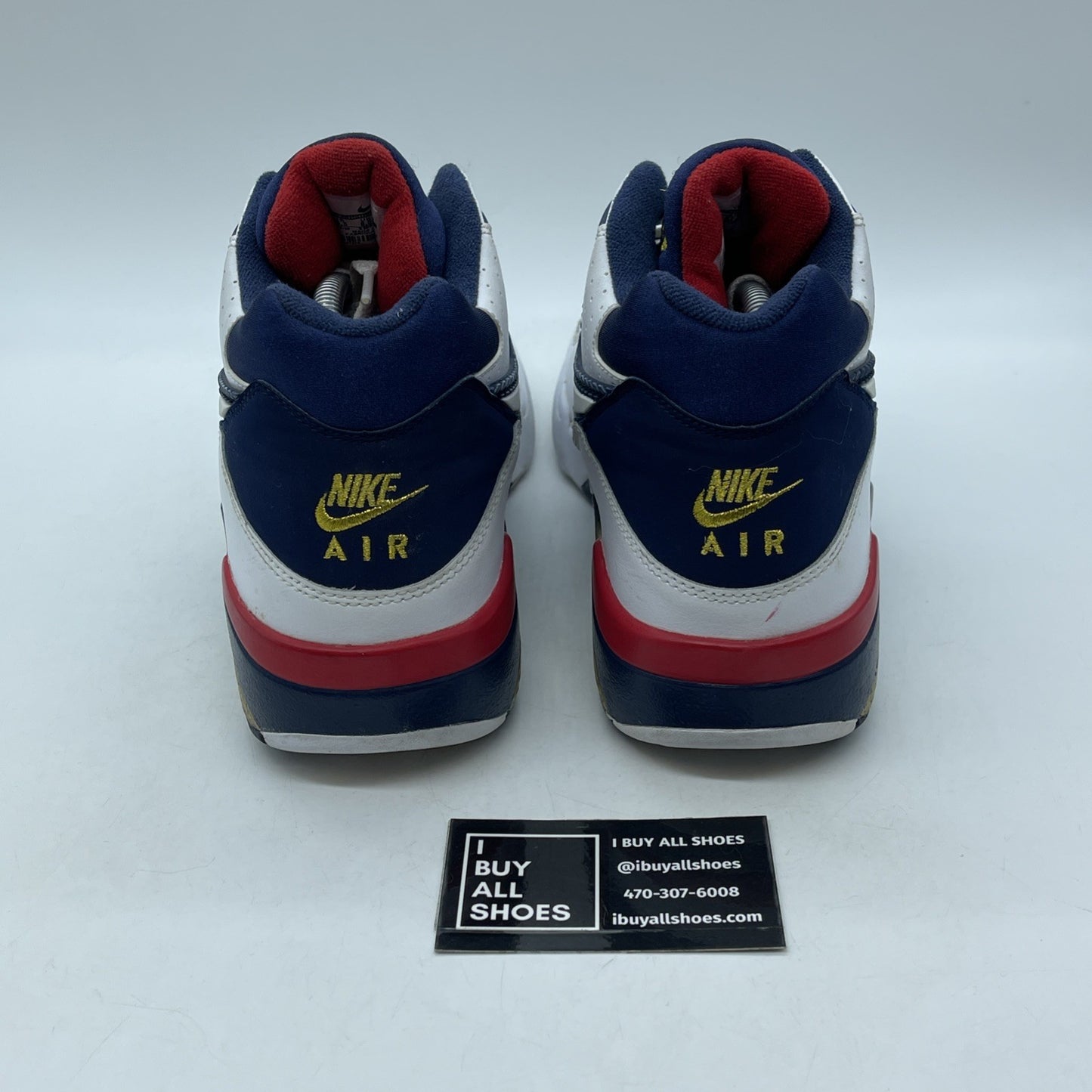 Size 9.5 - Nike Air Force 180 2012 Dream Team Blue White Suede (310095-100)