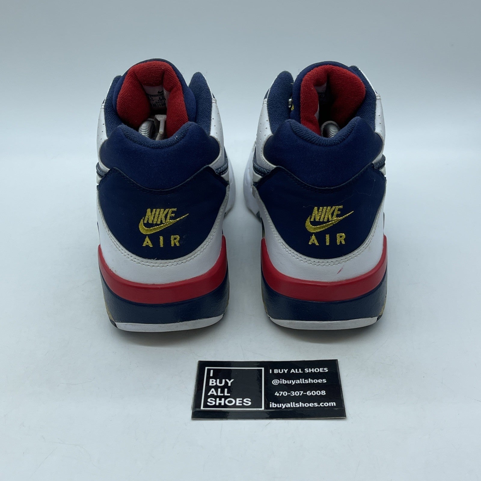 Size 9.5 - Nike Air Force 180 2012 Dream Team Blue White Suede (310095-100)