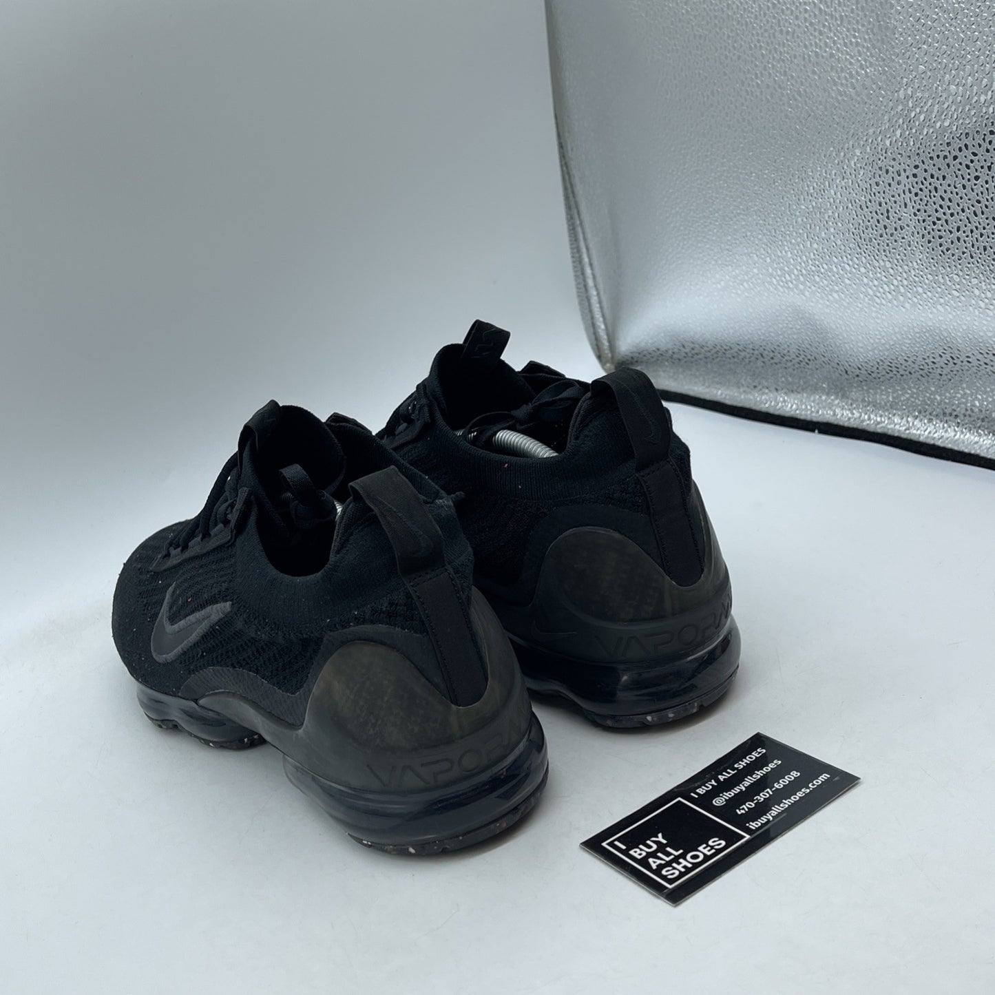 Size 12 - Nike Air VaporMax Flyknit 2021 Black Anthracite Suede (DH4084-001)