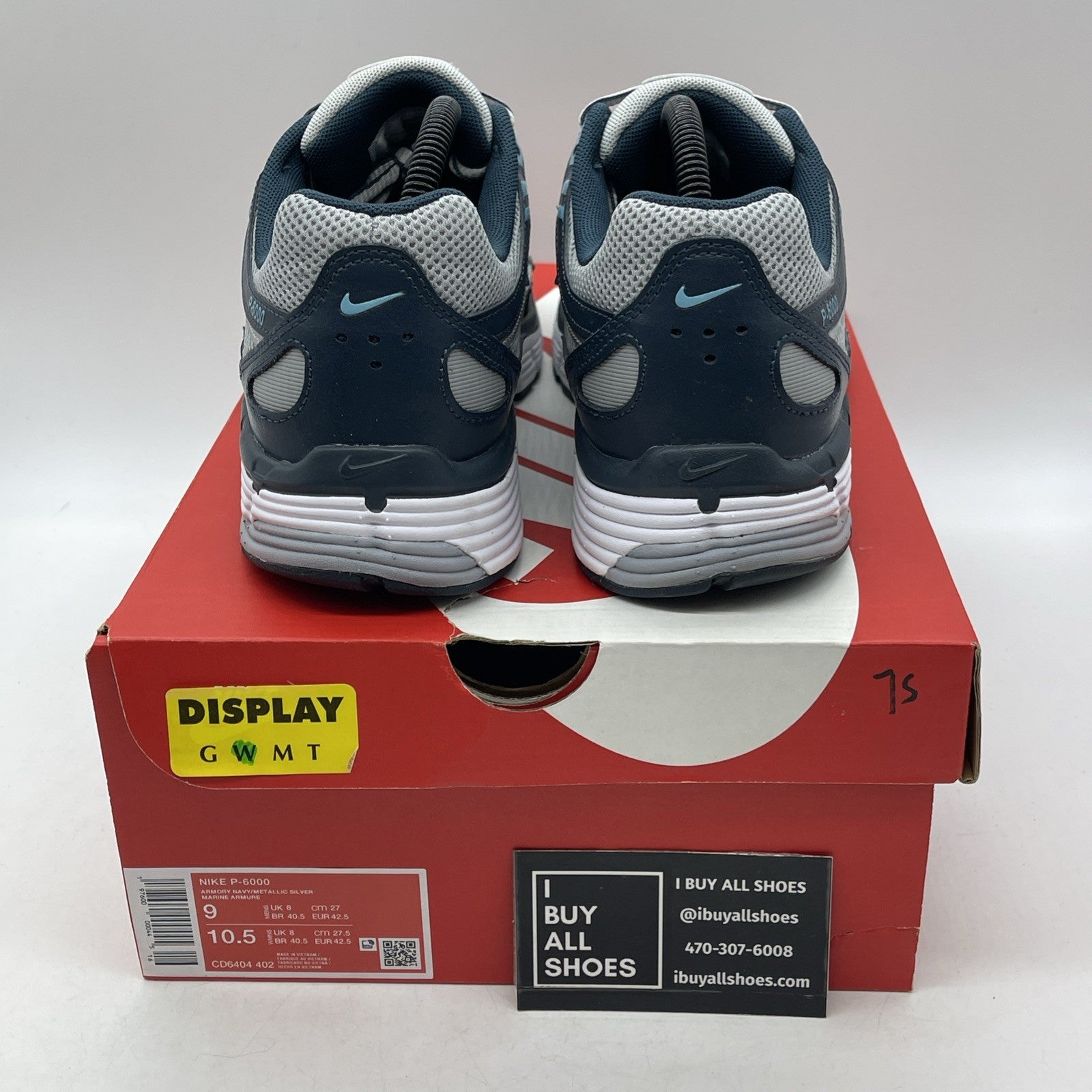 Size 9 - Nike P-6000 Armory Navy Flat Silver (CD6404-402)
