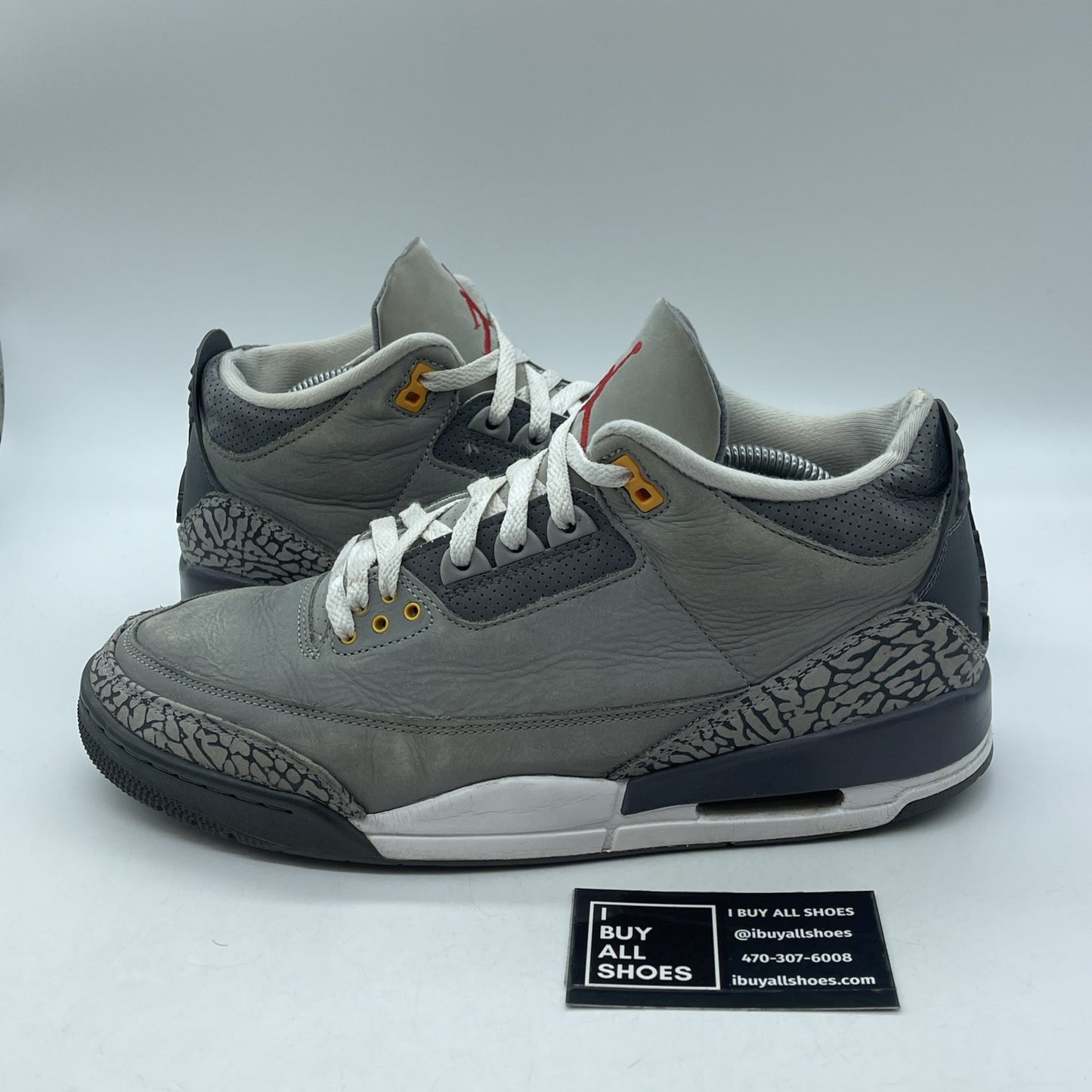 Size 11 - Jordan 3 Retro Mid Cool Grey Red Suede (CT8532-012)