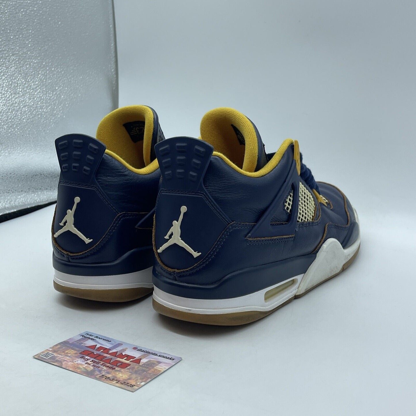 Size 11 - Air Jordan 4 Retro Dunk From Above Blue Yellow White (308497-425)