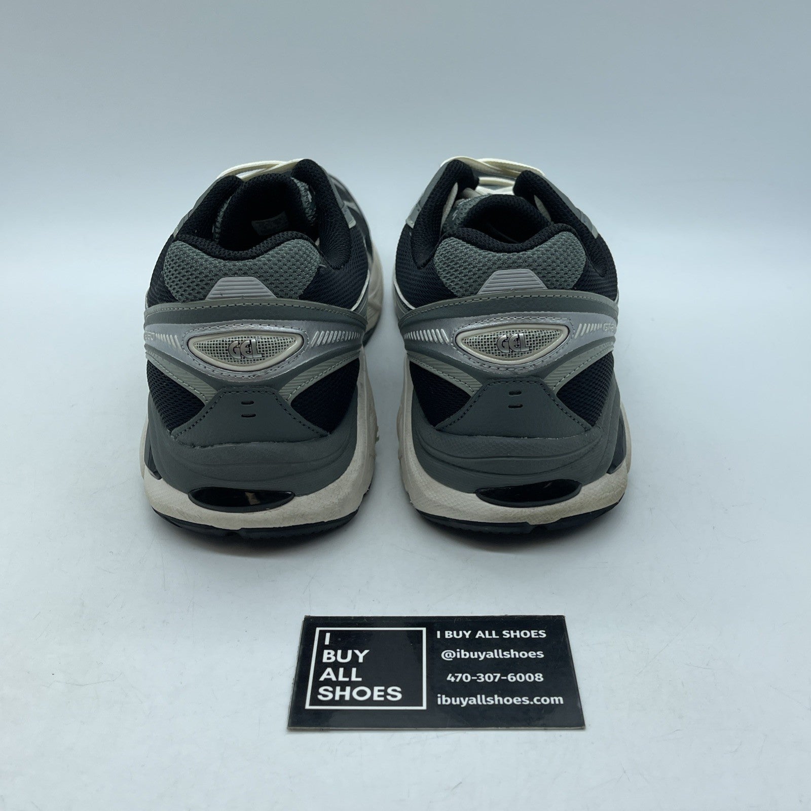 Size 9 - Asics GT-2160 Black / Seal Grey White Suede Leather (F961123)