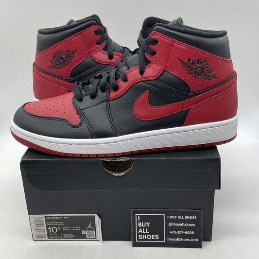 Size 10.5 - Air Jordan 1 Mid Banned 2020 (554724-074)