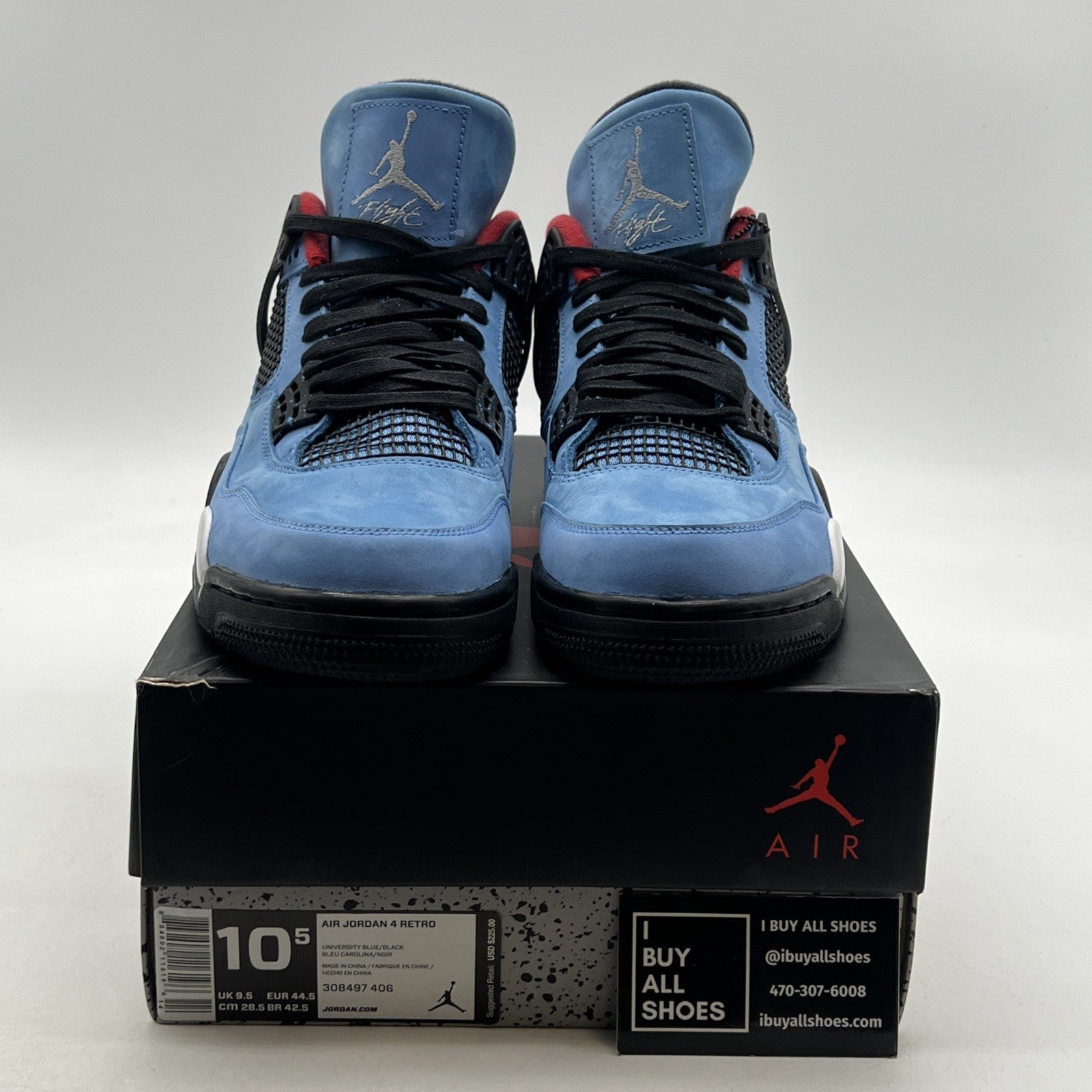Size 10.5 - Air Jordan 4 Retro x Travis Scott Mid Cactus Jack (308497-406)