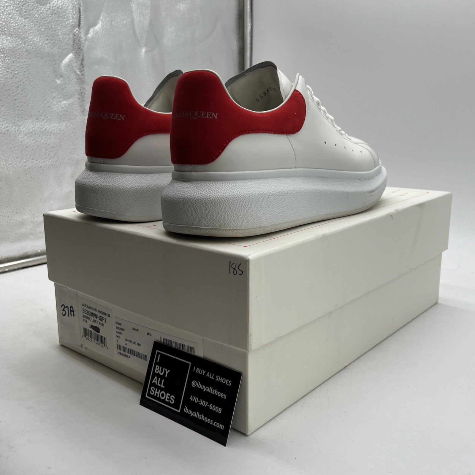 Size 41 - Alexander McQueen Oversized Platform Sneakers Red Suede