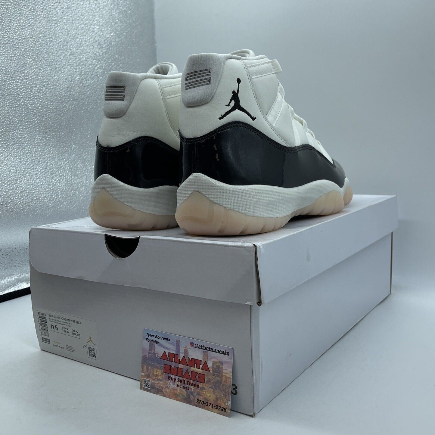 Size 11.5W - Jordan 11 Retro Mid Neapolitan Brown White Leather (AR0715-101)