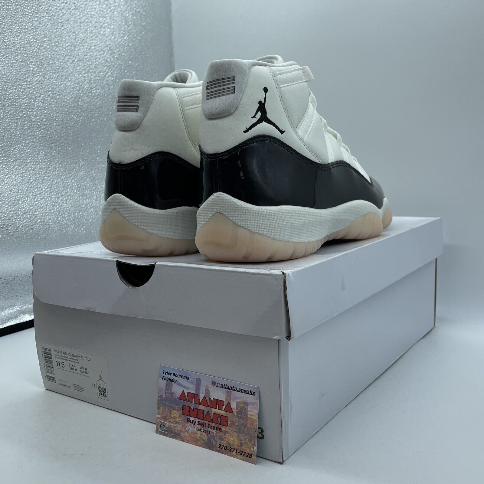Size 11.5W - Jordan 11 Retro Mid Neapolitan Brown White Leather (AR0715-101)