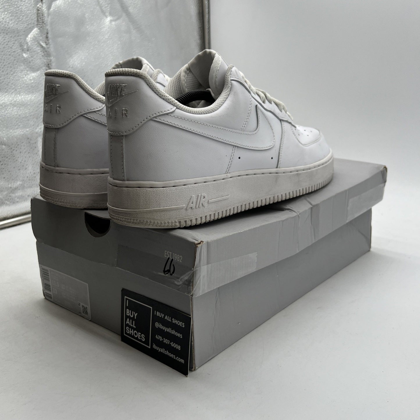 Size 11.5 - Nike Air Force 1 '07 Low Triple White (CW2288-111)
