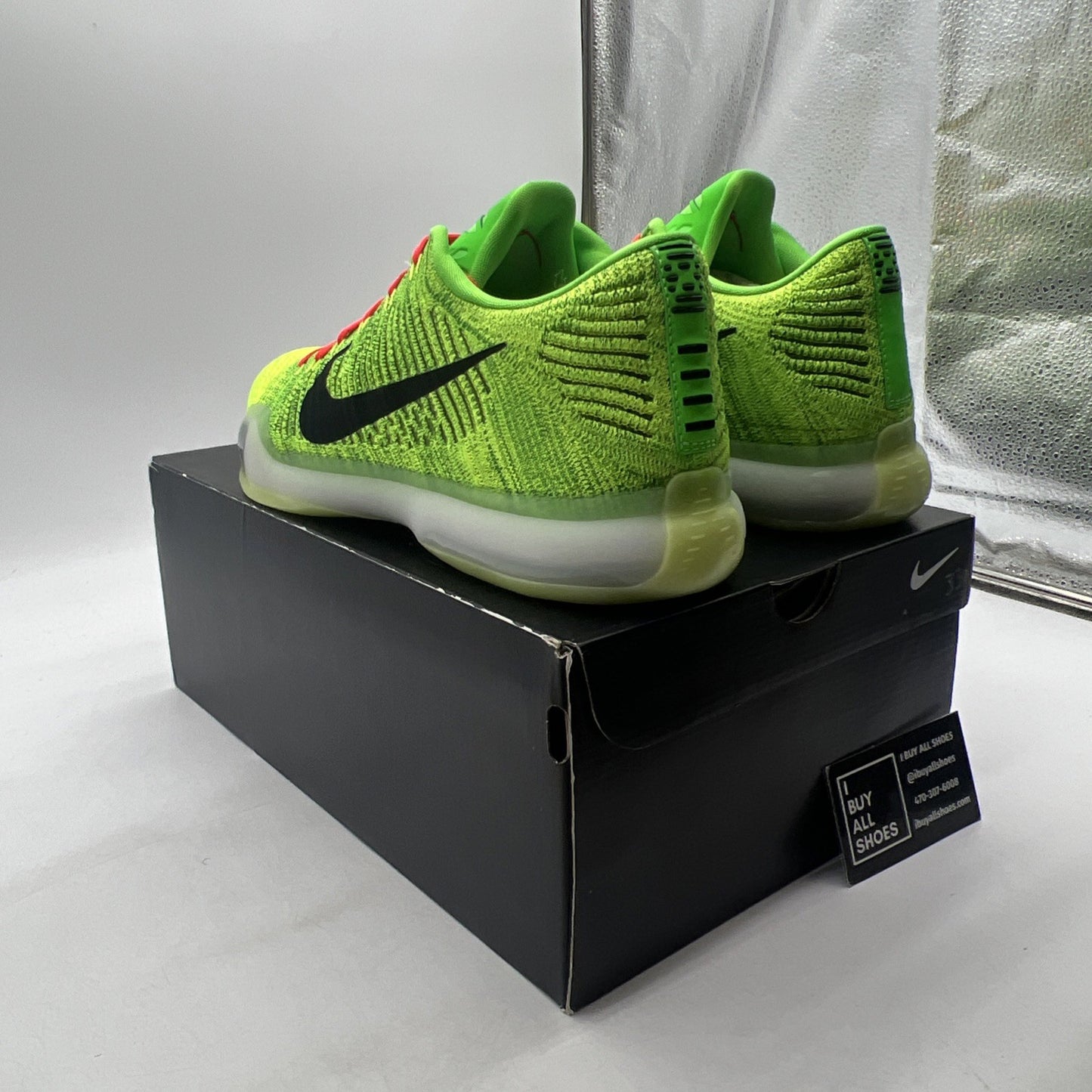 Size 13 - Nike iD Kobe 10 Men's Grinch NWB DS (802817-901)